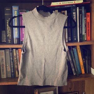 Topshop Gray Top Size 6